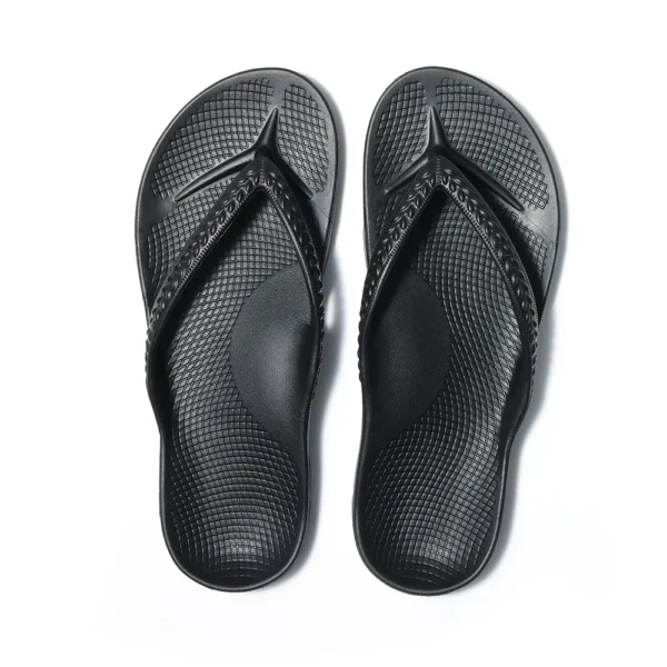 Kidmi Flip-Flops für Herren, Fußgewölbeunterstützung, Sommer-Orthesen-Sandalen zur Linderung von Plantarfasziitis, weiches Licht, Heim-Hausschuhe 3