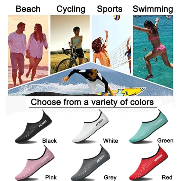 Männer Frauen Strand Schwimmen Wassersport Socken Barfuß Sport Wasserschuhe Fitness Tanz Schwimmen Surfen Schnorchelschuhe 4