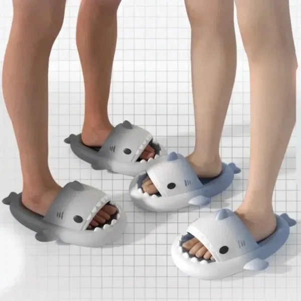 Shark Clapper Hausschuhe Wolke Frauen Rutschen Sommer Strand Indoor Sandale Männer Männlich Flip-Flops Hause Schuh plattform Tier Damen Weibliche 4