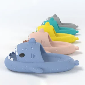 Sommer Shark Hausschuhe Frauen Rutschen Männer Badezimmer Flip-Flops Hause Anti-Skid Flache Schuhe Outdoor Slipper kinder Lustige sandalen