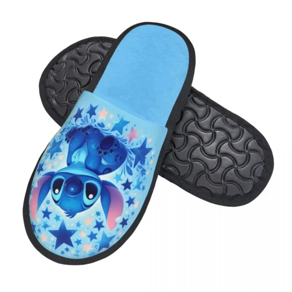 Benutzerdefinierte Druck Frauen Stich Anime Cartoon Haus Hausschuhe Weiche Warme Memory Foam Flauschigen Slipper Indoor Outdoor Schuhe 2