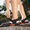 Neue Sommer Echtem Leder Männer Sandalen Mode-Design männer Casual Turnschuhe Komfortable Strand männer Sandalen Outdoor Waten Schuhe 3