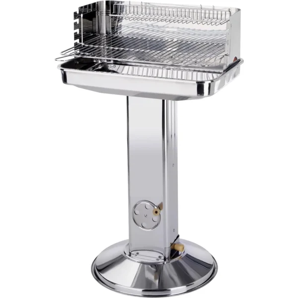 Säulengrill, Trichter, Grill, Holzkohlegrill mit Edelstahl-Regal, Grill, Garten, Outdoor, Camping, tragbarer Grill