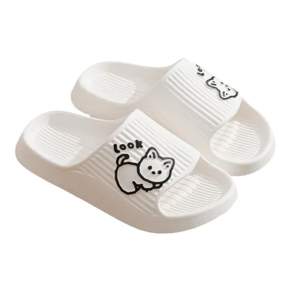 Sommer Hausschuhe Badezimmer Plattform Rutschfeste Hause Bär Cartoon Flip-Flops Strand Frauen Slipper Sandalen Rutschen Indoor Outdoor 2023 6