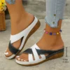 Frauen Sandalen Schuhe Sommer Weiche Sandalen Frau Rutschen Damen Schuhe Keil Frauen Schuh Party Weibliche Slipper Schuhe 2