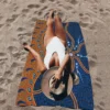 Australische Ureinwohner Kunst Handtuch Mikro faser Strand tuch saugfähig schnell trocknen weichen Yoga Schwimmbad Bergsteigen Handtuch 5