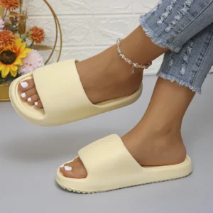 Weiche Sohle Eva Hause Hausschuhe Frauen Indoor Stumm Rutschfeste Badezimmer Rutschen Frau Leichte Sommer Strand Flip-Flops Flache Sandalen