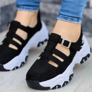 Neue Schuhe mit dicken sohlen Bequeme Frauen Sandalen Mode frauen Schuhe Vielseitig Hohl Casual Sandalen Sommer Zapatos Para Mujeres
