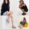 Koznoy 7,5 cm Peep Toe Schaffell Flip Leder hohle Mode Sandalen Hausschuhe Mary Jane Designer Frauen Sommer Wohnungen Loafer Schuhe 3