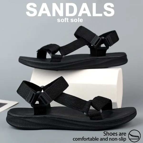 Sommer Outdoor Wade Sandalen Mann Arch Support Yoga Matte Einlegesohle Gladiator Offene Strand Hausschuhe Rutschfeste Langlebige Flache Männer Schuh
