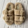 Neue Frau Echt Wolle Slipper Plüsch Warme Wohnungen Hausschuhe Plaform Schuhe Flip-Flops frauen Sandalen Sommer 2025, Designer Schuhe