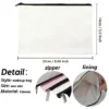 Benutzerdefinierte Name Reise Kosmetik Organizer Frauen Bürobedarf Aufbewahrungstasche Leinwand personalisierte Geschenk Make-up Tasche Federmäppchen Geldbörse 5