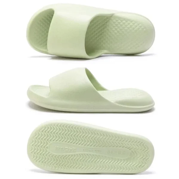 Damen-Hausrutschen, offene Zehen, schnell trocknende Schuhe, minimalistische Kissenrutschen für den Innenbereich, superweiche, einfarbige, rutschfeste Badeschuhe 6