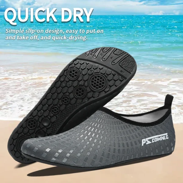Watschuhe, Wasserschuhe für Damen und Herren, Sommer-Barfußschuhe, schnell trocknende Aquasocken für Strand, Aquaschuhe, Schwimmen, Yoga, Training 2