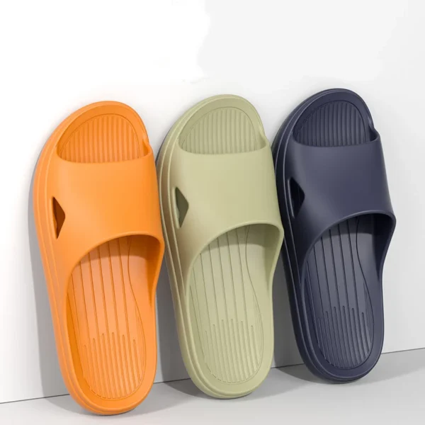 Sommer-Eva-Sandalen für Damen, Badezimmer-Hausschuhe für den Innenbereich, rutschfeste, geruchlose und schnell trocknende Schuhe zum Baden 4