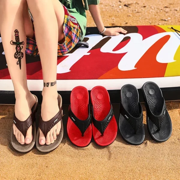 Massage Flip Flops für Männer Sommer Atmungsaktive Strand Schuhe Sandalen Männer Flip Flops Atmungsaktive Männer Hausschuhe 6