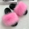 Sommer Faux Pelz Hausschuhe Frauen Innen Pelzigen Fell Rutschen Weibliche Plüsch Flip-Flops Wohnungen Sandalen Casual Flauschigen Slipper Haus Schuhe 6
