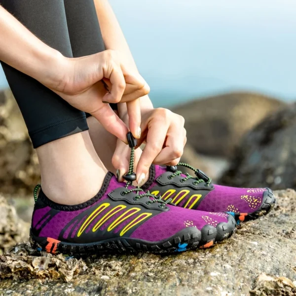 Unisex Lila Schnell Trocknend Wasser Schuhe Männer Frauen Schwimmen Surfen Aqua Schuhe Frau Strand Sport Barfuß Schuhe Männer Upstream Turnschuhe 4