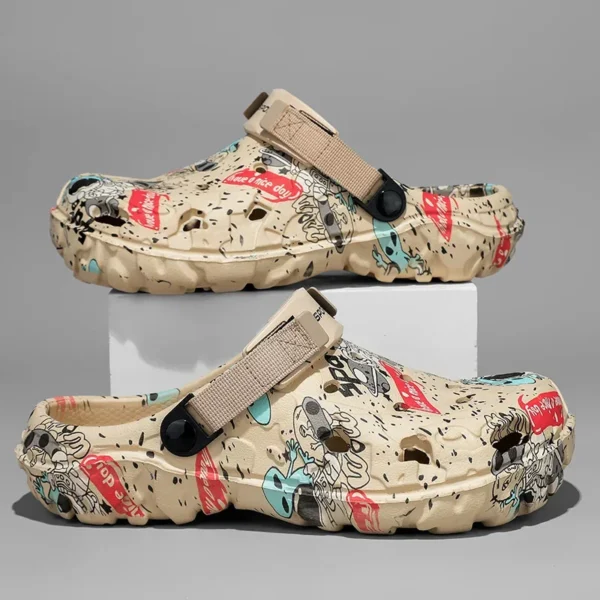 2025 männer Sommer Clogs Sandalen Eva Hausschuhe Männer Mode Flache Sandalen Männer Frauen Freizeit Rutschen Männer Casual Schuhe plus Größe 46 47 2