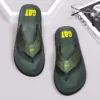 GAT-Flip-Flops für Herren, breiter Riemen, nicht haftend, Retro-Stil, rutschfest, atmungsaktiv, Sandalen im britischen Stil, Strandschuhe 3