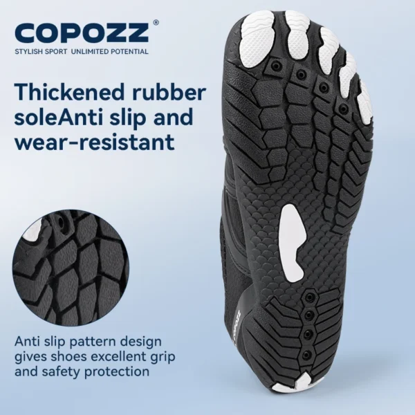 COPOZZ Unisex Watschuhe Herren Damen Schnelltrocknende Aqua Upstream Schuhe Rutschfeste Sportschuhe Verschleißfeste Strand-Barfuß-Turnschuhe für Erwachsene 5