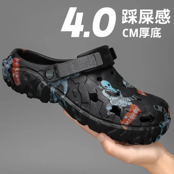2025 männer Sommer Clogs Sandalen Eva Hausschuhe Männer Mode Flache Sandalen Männer Frauen Freizeit Rutschen Männer Casual Schuhe plus Größe 46 47