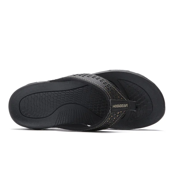 Sommer Außerhalb PU Leder Herren Flip-Flops Hausschuhe Outdoor Strand Schuhe Flip Flop Plus Große Größe 49 50 51 52 heißer Verkauf Dropshipping 4