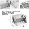 Outdoor Camping BBQ Grill Edelstahl Klappbarbecue Grill Holzofen Campingkocher Holzkohlegrill Camping BBQ Ausrüstung 5