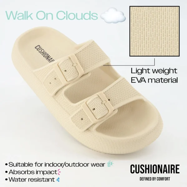 Asgard Sommer-Plateau-Sandalen für Damen, modische weiche Wolken-Strand-Hausschuhe mit Doppelschnalle, 2025, neue Komfort-EVA-Flachrutschen 6