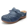 Damen-Sommer-Sandalen mit flacher runder Zehenpartie, 2024, neue Retro-Knopf-Sandalen, bequeme Mary Jane, bequeme Schuhe für Damen 4