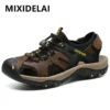 Heißer Verkauf Sommer männer Sandalen Im Freien Nicht-slip männer Strand Sandalen Handarbeit Aus Echtem Leder männer Schuhe mode Männer Turnschuhe