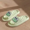 Sommer Strand Rutschen Badezimmer Anti Slip Slipper Rutschfeste Hause Flip-Flops Cartoon Frosch Weiche Sandalen 4