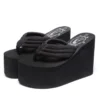 Frauen Mode Hausschuhe Super High Heels Strand Flip-Flops Weiche EVA Sommer Schuhe Frau Plattform Rutschen 11CM Damen Sandalen SH07021 6