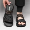 Hochwertige Freizeitsandalen für Herren, Sommer, Outdoor, wasserdicht, rutschfest, weiche Sohle, Komfort, Strandschuhe, Mode, Lazy Driving Slipper 6