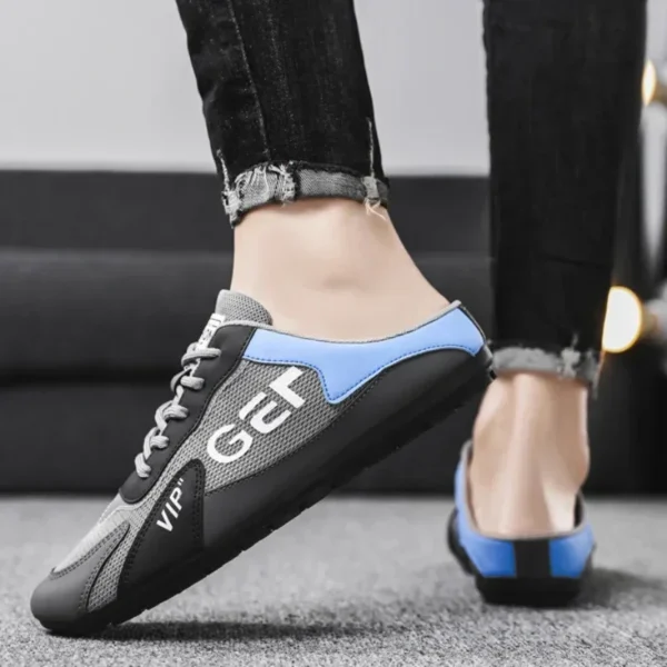 Männer Hausschuhe Trend Baotou Schuhe für Männer Sommer Atmungsaktive Casual Schuh Vulkanisierte Wohnungen Männlichen Turnschuhe Halbe Slip-on Schuhe 4