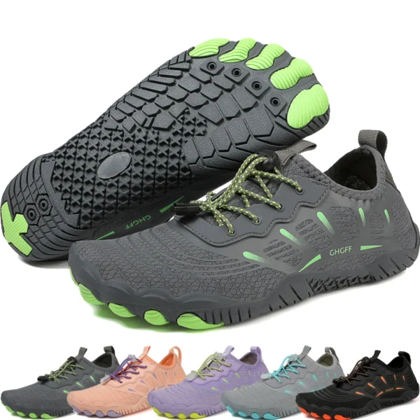 Unisex Wasserschuhe Schwimmen Tauchen Socken Sommer Aqua Strand Sandale Flacher Schuh Meer Rutschfeste Sneaker Socken Slipper für Männer Frauen