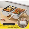Tragbare Holzkohle grill Tischplatte im Freien Grill Raucher kleiner Grill für das Kochen im Freien Garten Camping Picknick Strand 3