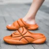 Hausschuhe für Herren im Sommer, trendig für Outdoor-Sportarten, rutschfeste und geruchsabweisende Sandalen mit doppeltem Verwendungszweck, Basketball-Hausschuhe 3