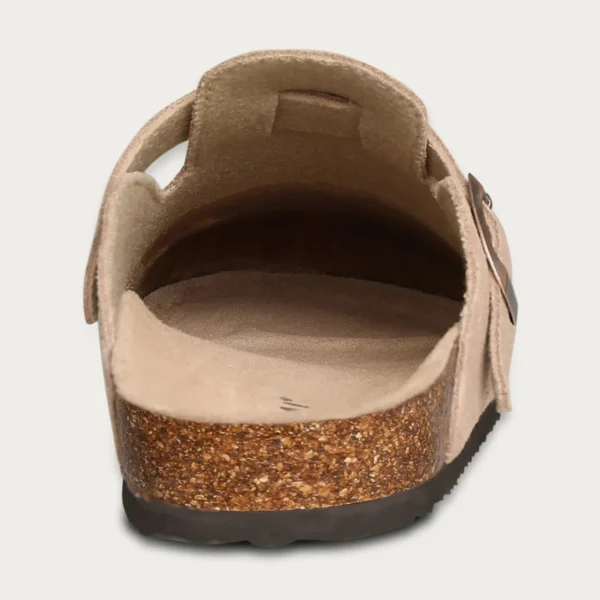 Crestar Cork Wildleder Pantoletten Hausschuhe für Damen Mode Herren Clogs Schuhe Klassische rutschfeste Outdoor-Hausschuhe aus Kork mit Fußgewölbeunterstützung 5