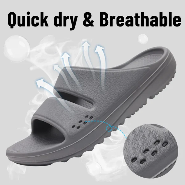 SmilePoP Männer Hausschuhe Orthopädische Wolke Frauen Hausschuhe Indoor Männer Dusche Schuhe Weiche Wasserdichte Strand Hausschuhe Licht Saubere Schuhe 6
