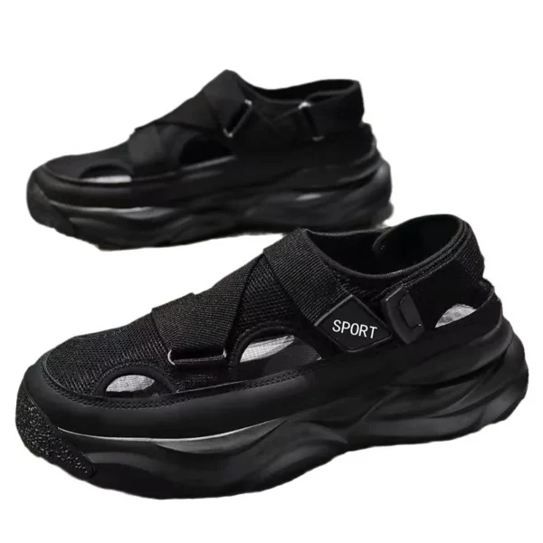 Herren neue atmungsaktive dünne Schuhe Mode Herren lässige Sandalen Outdoor rutsch feste Strands andalen männliche Plattform Sandal ias 5