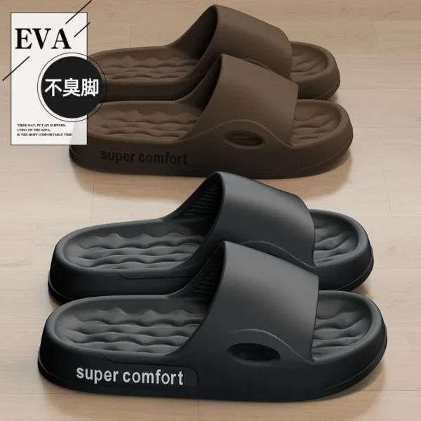 Mode Für Männer Sommer Leichte EVA Indoor Hause Sandalen Hausschuhe Schuhe Männer Hausschuhe Outdoor Studenten Frauen Bequeme Rutschen 4