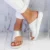 Silver women shoes
