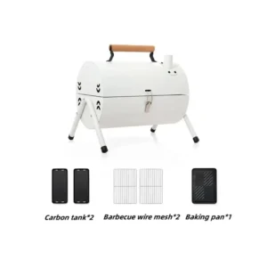 Tragbare Holzkohle grill Tischplatte im Freien Grill Raucher kleiner Grill für das Kochen im Freien Garten Camping Picknick Strand