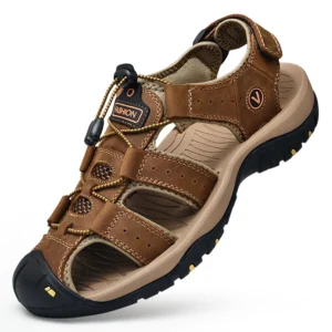 Sommer Männer Sandalen Aus Echtem Leder Herren Casual Schuhe Outdoor Männer Leder Sandalen für Männer Strand Schuhe Römische Schuhe Plus Größe 38-48
