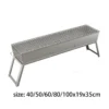 Moderne Stahl BBQ Grills Klapp Tragbare Grill Herd Verdickt Outdoor Barbecue Grill Hause Hof Brazier Camping Liefert 6