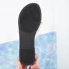 Weiße flache Hausschuhe für Damen, Sandalen mit offenem Absatz, Strandschuhe, lässige Damenschuhe, geeignet für drinnen und draußen 2