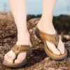 ﻿   Flip-Flops Sommer Herren Outdoor Strandschuhe mit dicken Sohlen atmungsaktive coole rutschfeste Komfortsandalen männliche lässige Wandersandalen 5