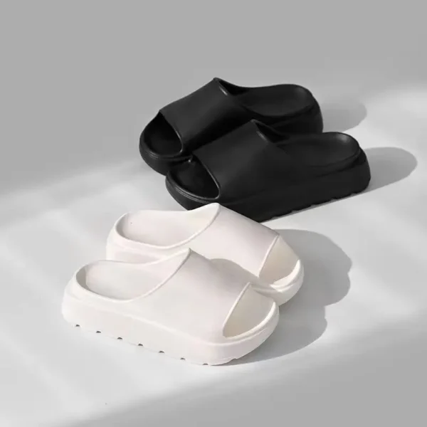 Sommer Strand Dicke Sohle Eva Hausschuhe Frauen Dicke Plattform Indoor Hause Rutschen Frau Leichte Rutschfeste Badezimmer Flip-Flops 2024 4