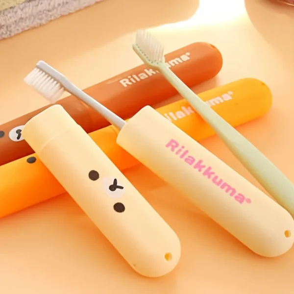 Reise Tragbare Zahnbürste Box Zahnbürste Lagerung Box Nette Cartoon Einfache Bär Zahnbürste Set Wc Zahnbürste Set 2